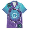 Australia Indigenous Family Matching Short Sleeve Bodycon Dress and Hawaiian Shirt Suicide Prevention Month Ribbon Aboriginal Art