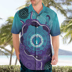 Australia Indigenous Hawaiian Shirt Suicide Prevention Month Ribbon Aboriginal Art
