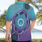 Australia Indigenous Hawaiian Shirt Suicide Prevention Month Ribbon Aboriginal Art