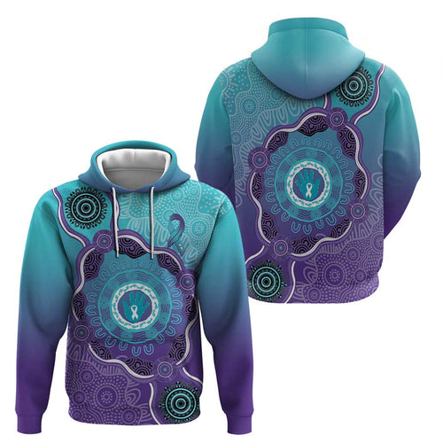 Australia Indigenous Hoodie Suicide Prevention Month Ribbon Aboriginal Art