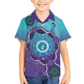 Australia Indigenous Kid Hawaiian Shirt Suicide Prevention Month Ribbon Aboriginal Art