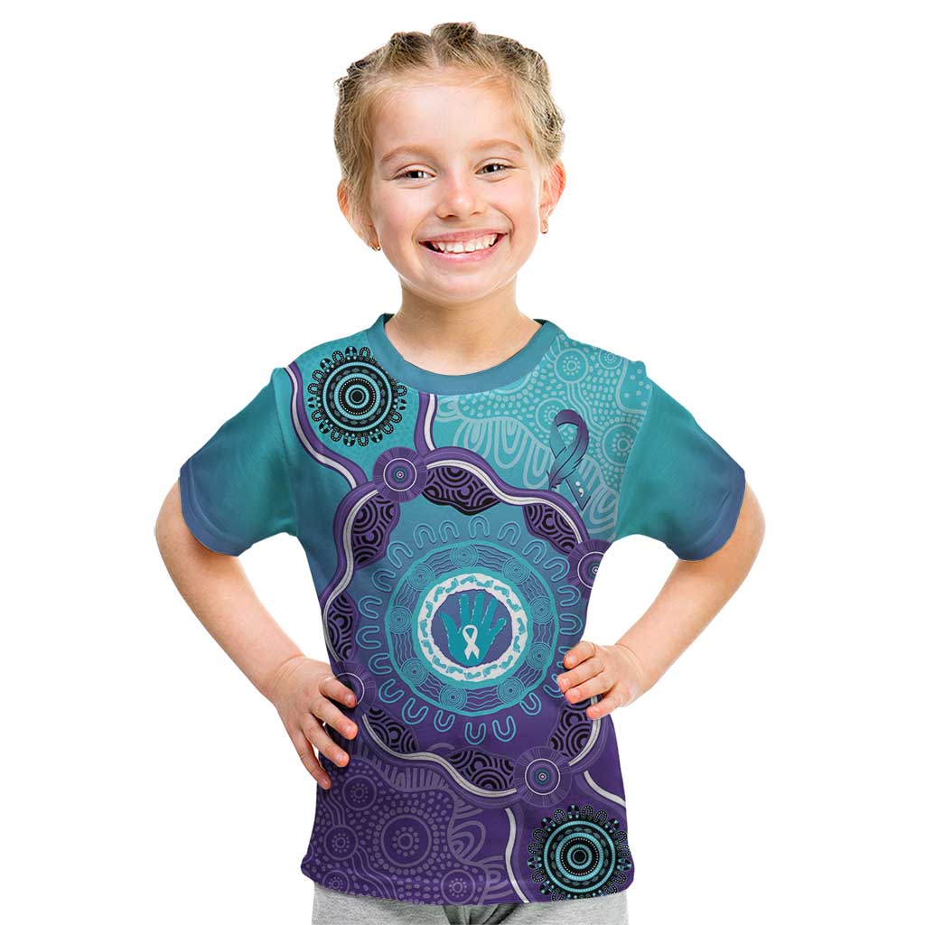 Australia Indigenous Kid T Shirt Suicide Prevention Month Ribbon Aboriginal Art