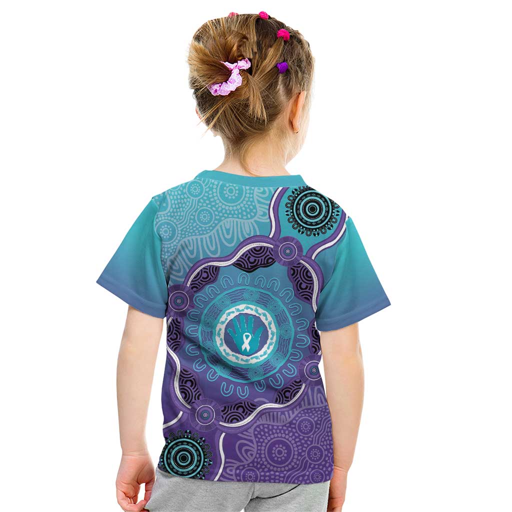 Australia Indigenous Kid T Shirt Suicide Prevention Month Ribbon Aboriginal Art