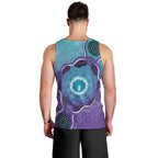 Australia Indigenous Men Tank Top Suicide Prevention Month Ribbon Aboriginal Art