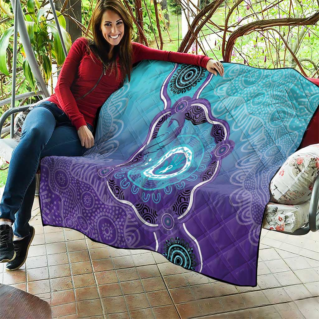 Australia Indigenous Quilt Suicide Prevention Month Ribbon Aboriginal Art