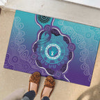 Australia Indigenous Rubber Doormat Suicide Prevention Month Ribbon Aboriginal Art