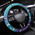 Australia Indigenous Steering Wheel Cover Suicide Prevention Month Ribbon Aboriginal Art