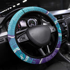 Australia Indigenous Steering Wheel Cover Suicide Prevention Month Ribbon Aboriginal Art