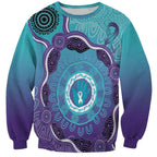 Australia Indigenous Sweatshirt Suicide Prevention Month Ribbon Aboriginal Art