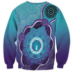Australia Indigenous Sweatshirt Suicide Prevention Month Ribbon Aboriginal Art