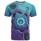 Australia Indigenous T Shirt Suicide Prevention Month Ribbon Aboriginal Art