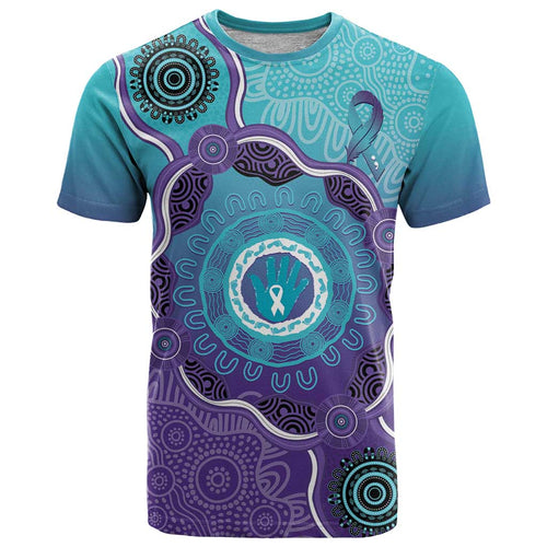 Australia Indigenous T Shirt Suicide Prevention Month Ribbon Aboriginal Art