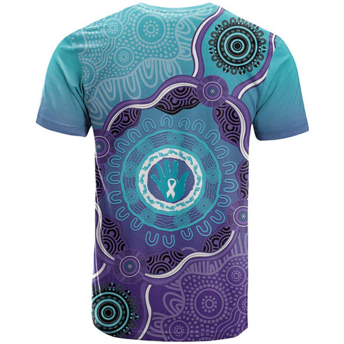 Australia Indigenous T Shirt Suicide Prevention Month Ribbon Aboriginal Art