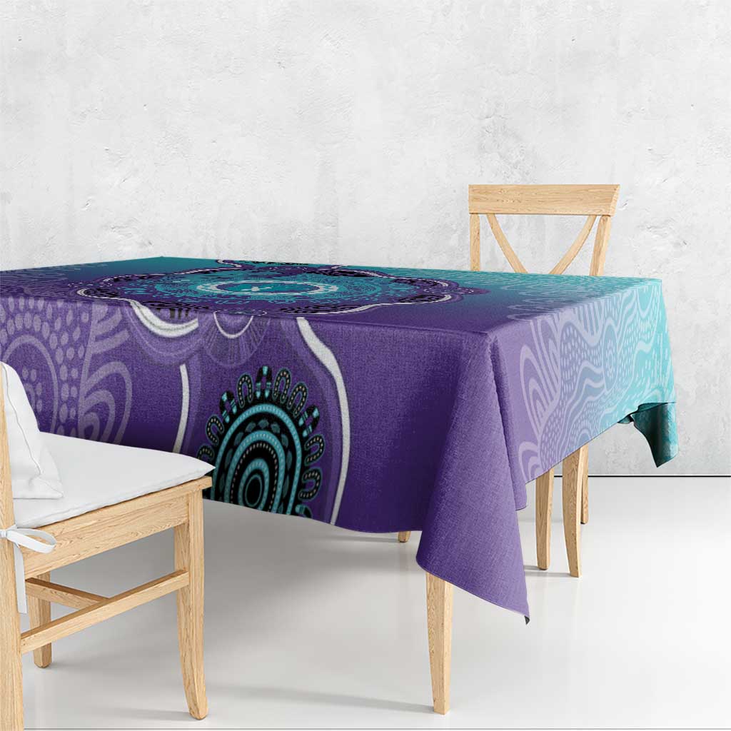 Australia Indigenous Tablecloth Suicide Prevention Month Ribbon Aboriginal Art