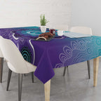 Australia Indigenous Tablecloth Suicide Prevention Month Ribbon Aboriginal Art
