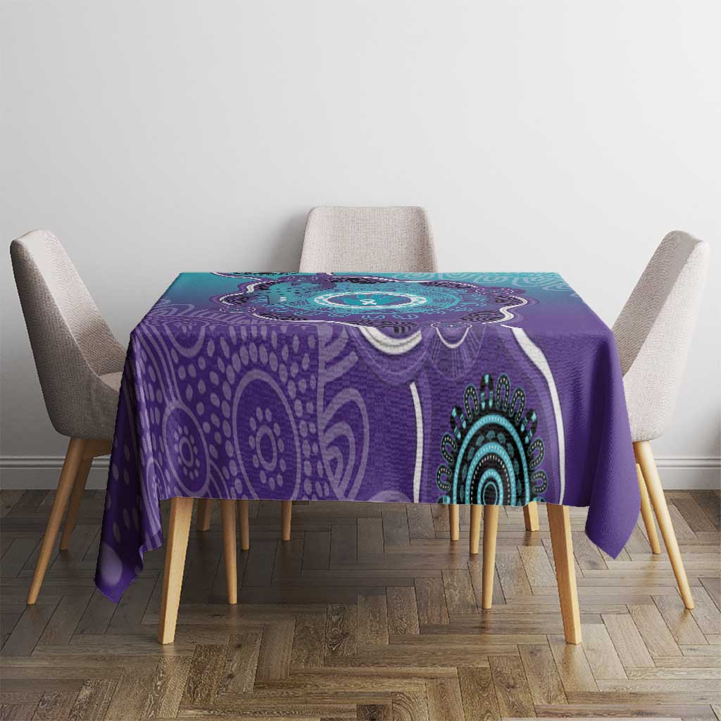 Australia Indigenous Tablecloth Suicide Prevention Month Ribbon Aboriginal Art