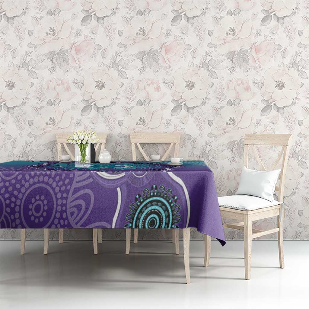 Australia Indigenous Tablecloth Suicide Prevention Month Ribbon Aboriginal Art