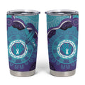 Australia Indigenous Tumbler Cup Suicide Prevention Month Ribbon Aboriginal Art