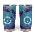 Australia Indigenous Tumbler Cup Suicide Prevention Month Ribbon Aboriginal Art