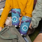 Australia Indigenous Tumbler Cup Suicide Prevention Month Ribbon Aboriginal Art