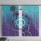 Australia Indigenous Window Curtain Suicide Prevention Month Ribbon Aboriginal Art