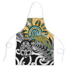 New Zealand Australia Rugby Apron Wallabies Aboriginal All Black Maori Tiki Together - Aussie Hoodie
