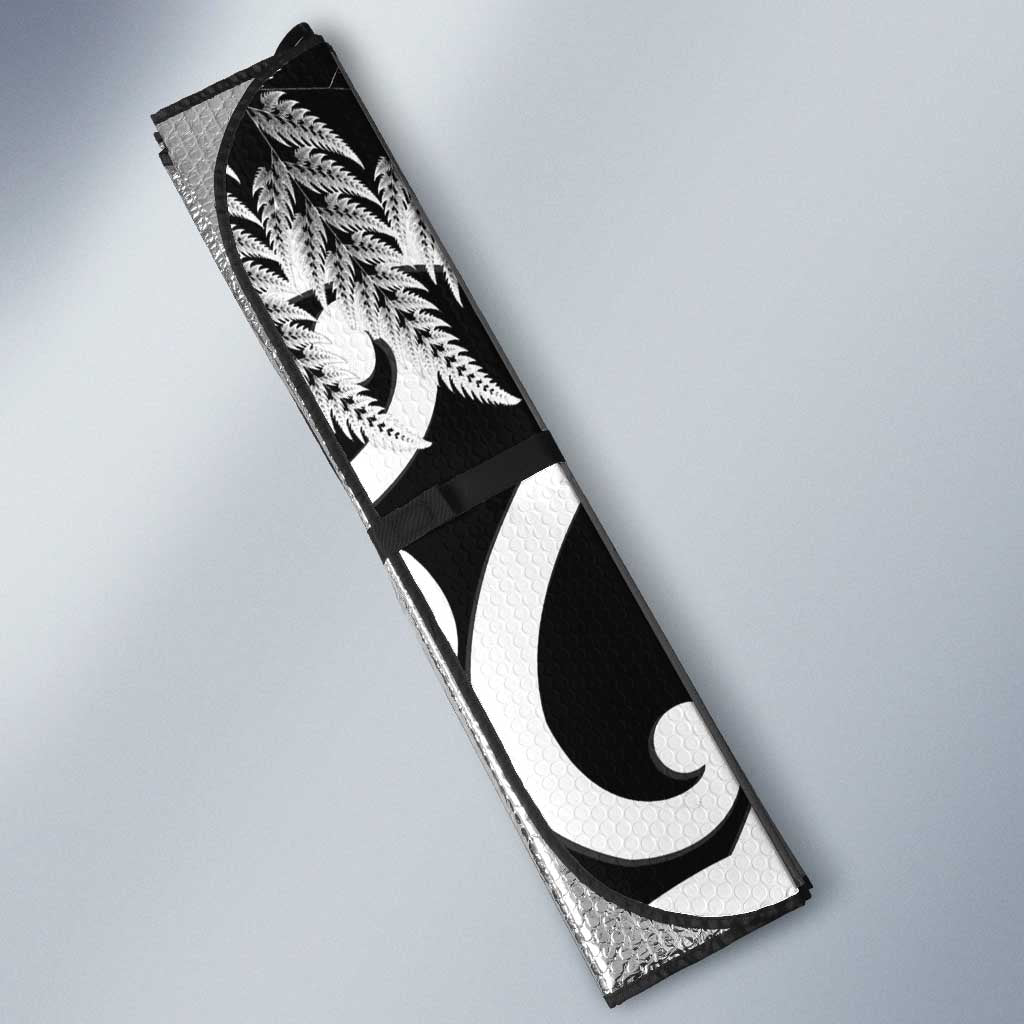 New Zealand Australia Rugby Auto Sun Shade Wallabies Aboriginal All Black Maori Tiki Together - Aussie Hoodie