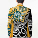 New Zealand Australia Rugby Custom Blazer Wallabies Aboriginal All Black Maori Tiki Together - Aussie Hoodie