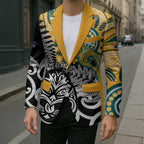 New Zealand Australia Rugby Custom Blazer Wallabies Aboriginal All Black Maori Tiki Together - Aussie Hoodie