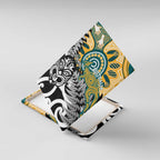 New Zealand Australia Rugby Canvas Wall Art Wallabies Aboriginal All Black Maori Tiki Together - Aussie Hoodie