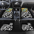 New Zealand Australia Rugby Car Mats Wallabies Aboriginal All Black Maori Tiki Together - Aussie Hoodie