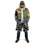 New Zealand Australia Rugby Custom Cloak Wallabies Aboriginal All Black Maori Tiki Together - Aussie Hoodie