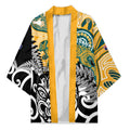 New Zealand Australia Rugby Custom Kimono Wallabies Aboriginal All Black Maori Tiki Together - Aussie Hoodie