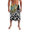 New Zealand Australia Rugby Custom Lavalava Wallabies Aboriginal All Black Maori Tiki Together - Aussie Hoodie
