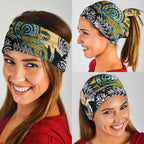 New Zealand Australia Rugby Neck Gaiter Wallabies Aboriginal All Black Maori Tiki Together - Aussie Hoodie