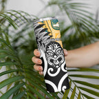 New Zealand Australia Rugby Skinny Tumbler Wallabies Aboriginal All Black Maori Tiki Together - Aussie Hoodie