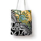 New Zealand Australia Rugby Tote Bag Wallabies Aboriginal All Black Maori Tiki Together - Aussie Hoodie