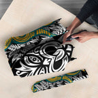 New Zealand Australia Rugby Umbrella Wallabies Aboriginal All Black Maori Tiki Together - Aussie Hoodie