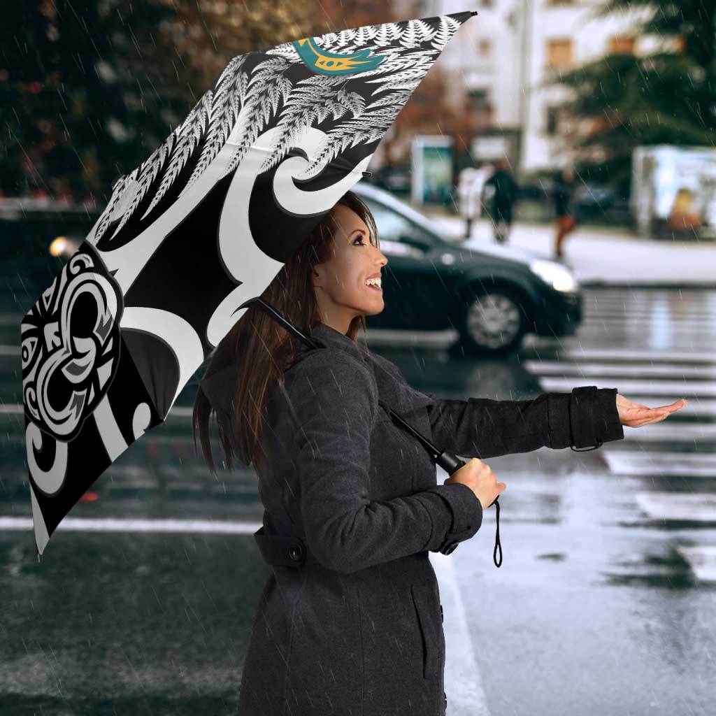 New Zealand Australia Rugby Umbrella Wallabies Aboriginal All Black Maori Tiki Together - Aussie Hoodie