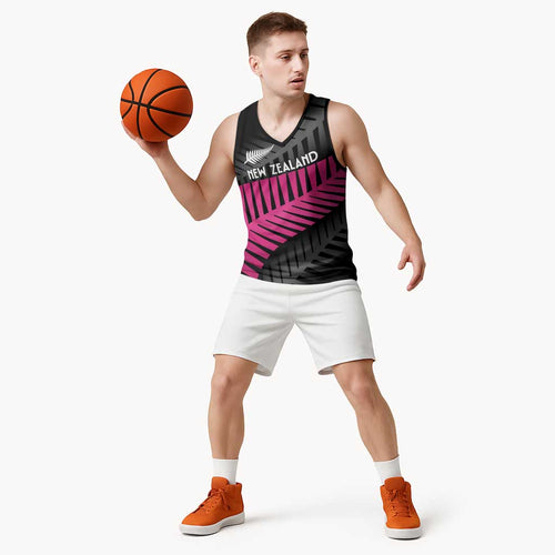 New Zealand Silver Fern Rugby Custom Basketball Jersey 2025 All Black Go Champions - Aussie Hoodie