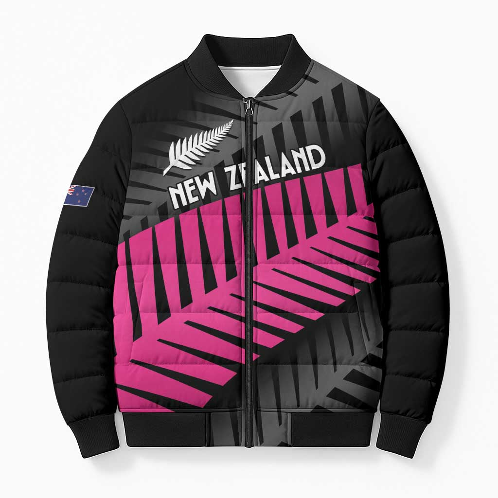 New Zealand Silver Fern Rugby Custom Bomber Puffer Jacket 2025 All Black Go Champions - Aussie Hoodie