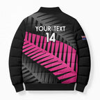 New Zealand Silver Fern Rugby Custom Bomber Puffer Jacket 2025 All Black Go Champions - Aussie Hoodie
