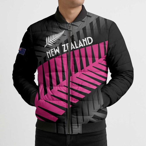 New Zealand Silver Fern Rugby Custom Bomber Puffer Jacket 2025 All Black Go Champions - Aussie Hoodie