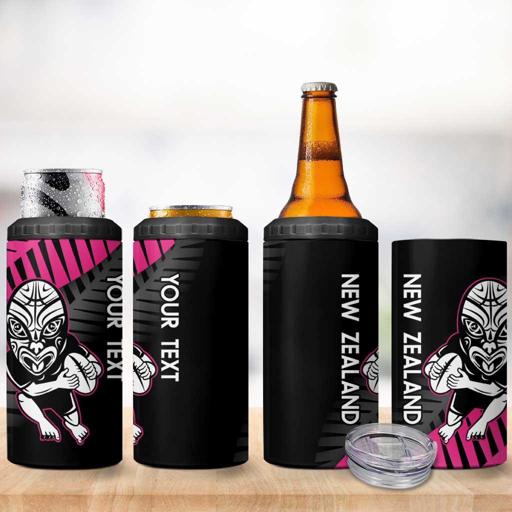 New Zealand Silver Fern Rugby Custom 4 in 1 Can Cooler Tumbler 2025 All Black Go Champions - Aussie Hoodie