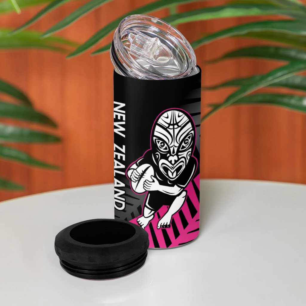New Zealand Silver Fern Rugby Custom 4 in 1 Can Cooler Tumbler 2025 All Black Go Champions - Aussie Hoodie