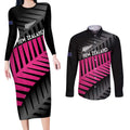 New Zealand Silver Fern Rugby Custom Couples Matching Long Sleeve Bodycon Dress and Long Sleeve Button Shirt 2025 All Black Go Champions - Aussie Hoodie