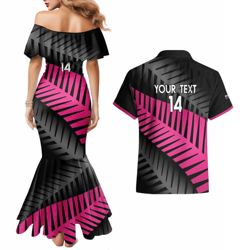 New Zealand Silver Fern Rugby Custom Couples Matching Mermaid Dress and Hawaiian Shirt 2025 All Black Go Champions - Aussie Hoodie