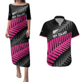 New Zealand Silver Fern Rugby Custom Couples Matching Puletasi and Hawaiian Shirt 2025 All Black Go Champions - Aussie Hoodie