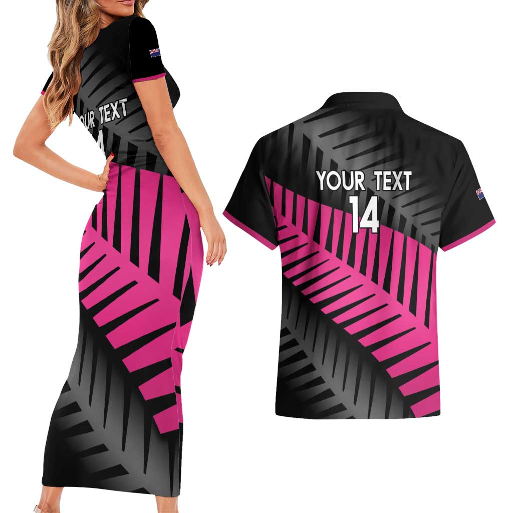 New Zealand Silver Fern Rugby Custom Couples Matching Short Sleeve Bodycon Dress and Hawaiian Shirt 2025 All Black Go Champions - Aussie Hoodie