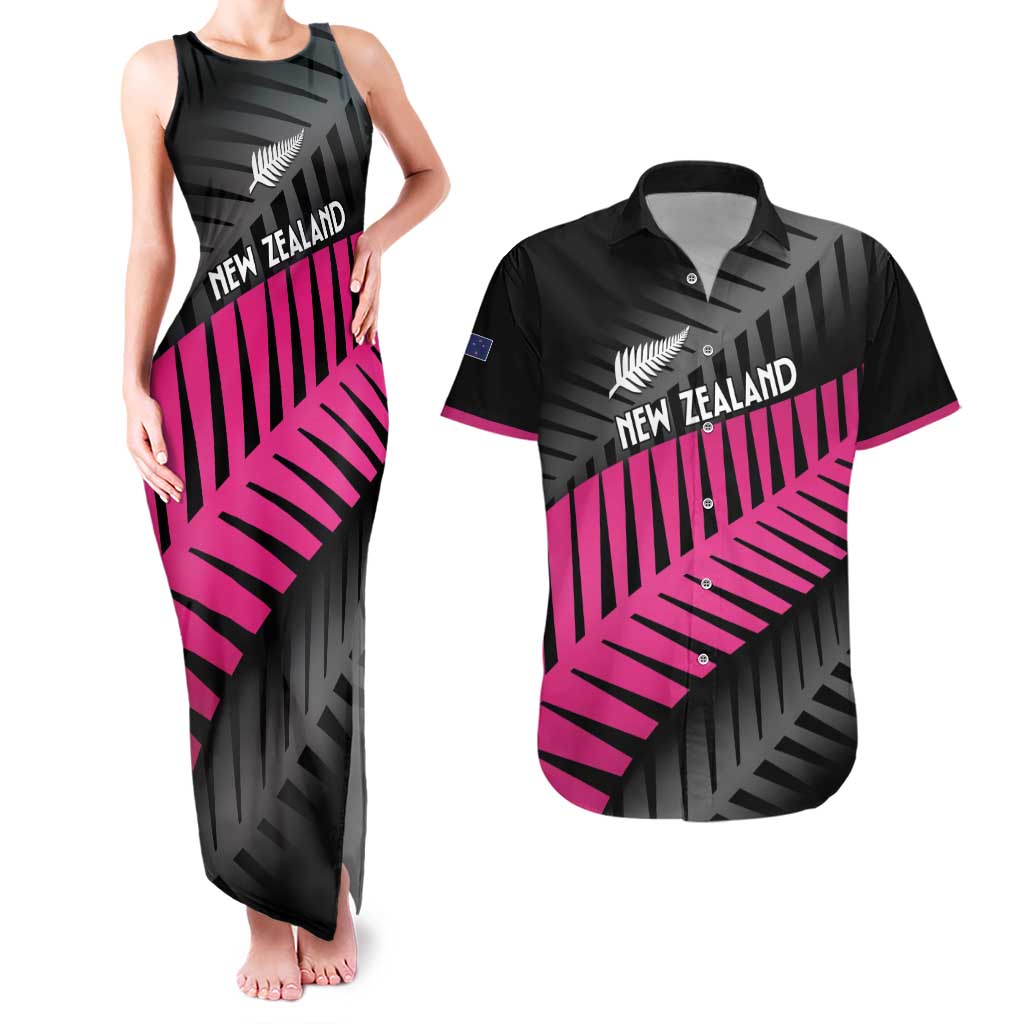 New Zealand Silver Fern Rugby Custom Couples Matching Tank Maxi Dress and Hawaiian Shirt 2025 All Black Go Champions - Aussie Hoodie